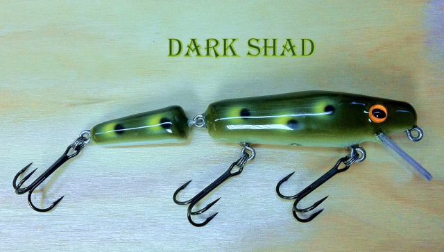 jointed musky lure with rattles